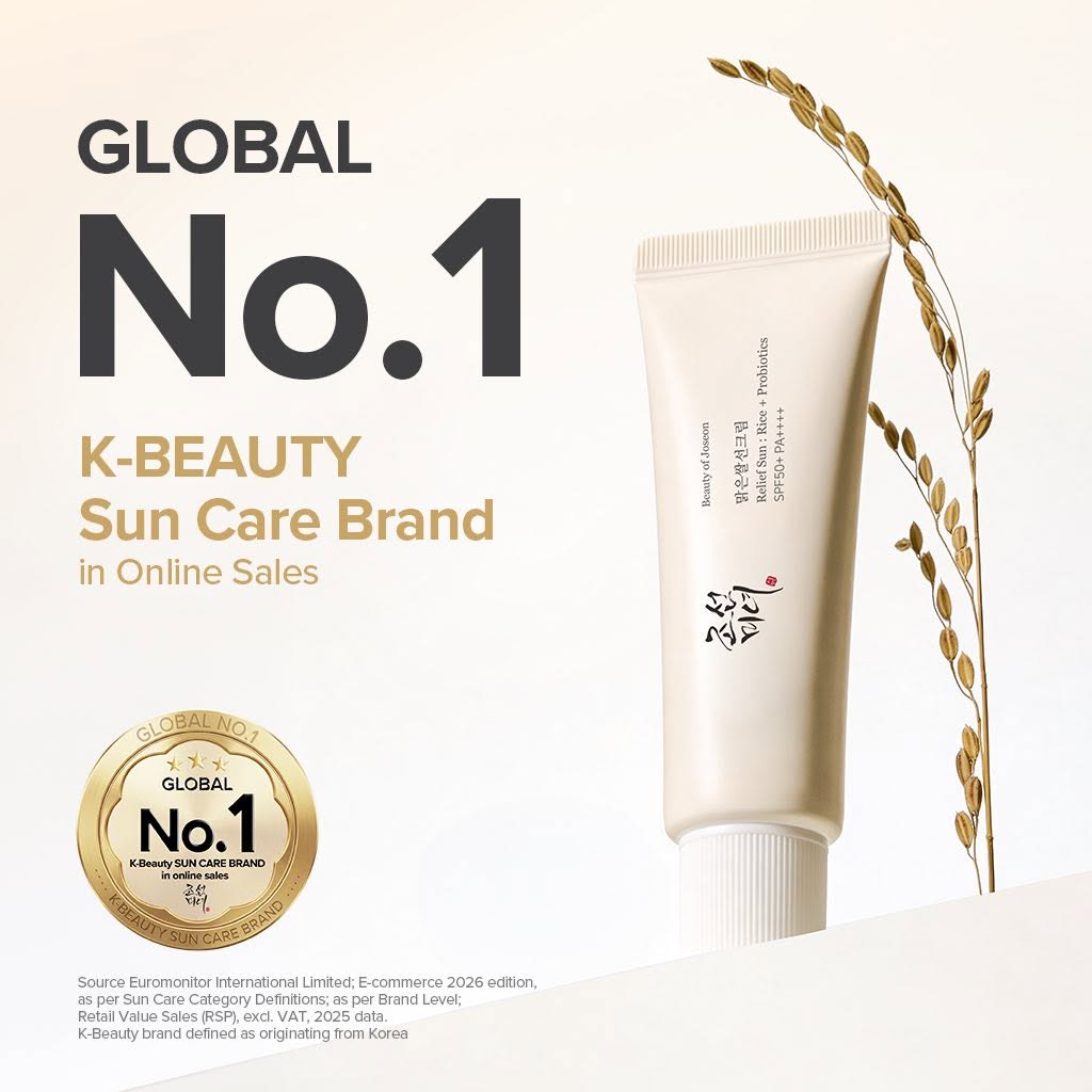 Korean skincare flatlay